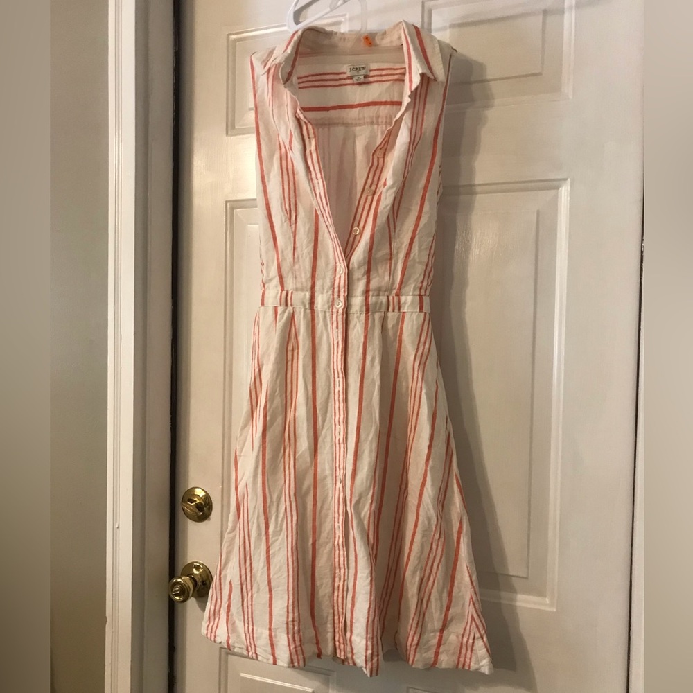 JCrew Striped Shirt Dress